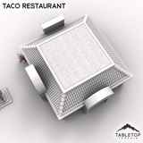 Tabletop Terrain Building Urban Taco Restaurant