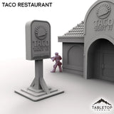 Tabletop Terrain Building Urban Taco Restaurant