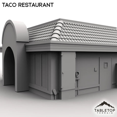 Tabletop Terrain Building Urban Taco Restaurant