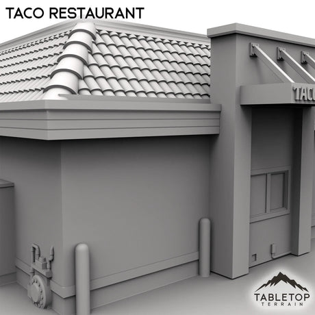 Tabletop Terrain Building Urban Taco Restaurant