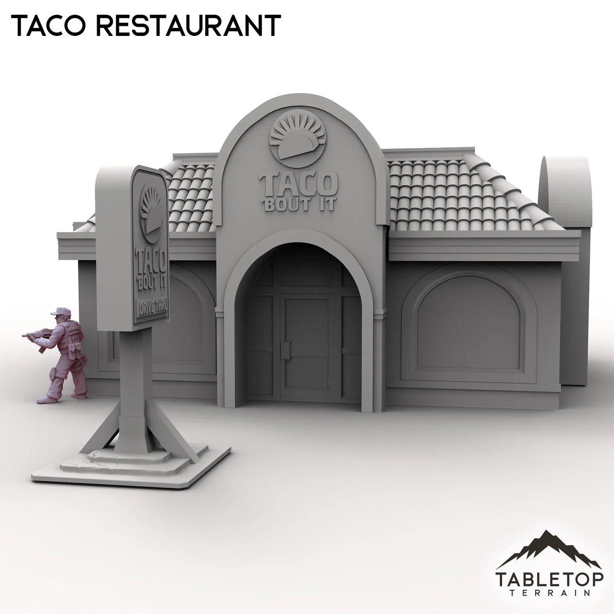 Tabletop Terrain Building Urban Taco Restaurant
