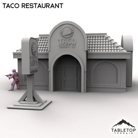 Tabletop Terrain Building Urban Taco Restaurant