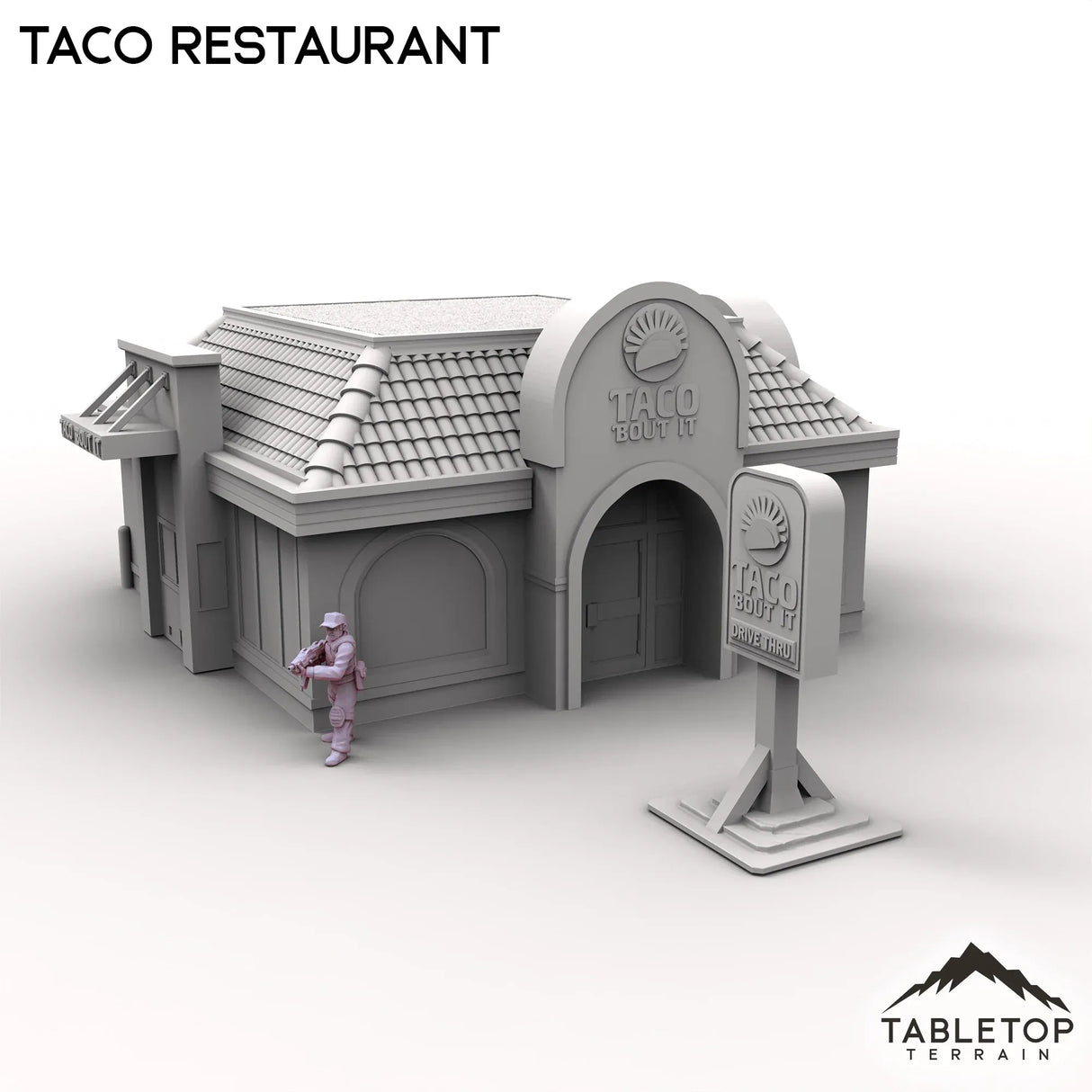 Tabletop Terrain Building Urban Taco Restaurant