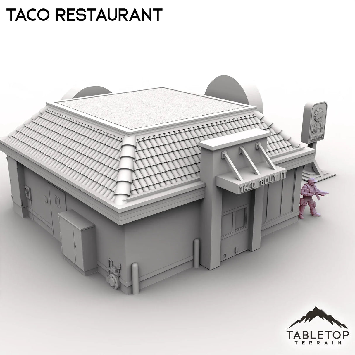 Tabletop Terrain Building Urban Taco Restaurant