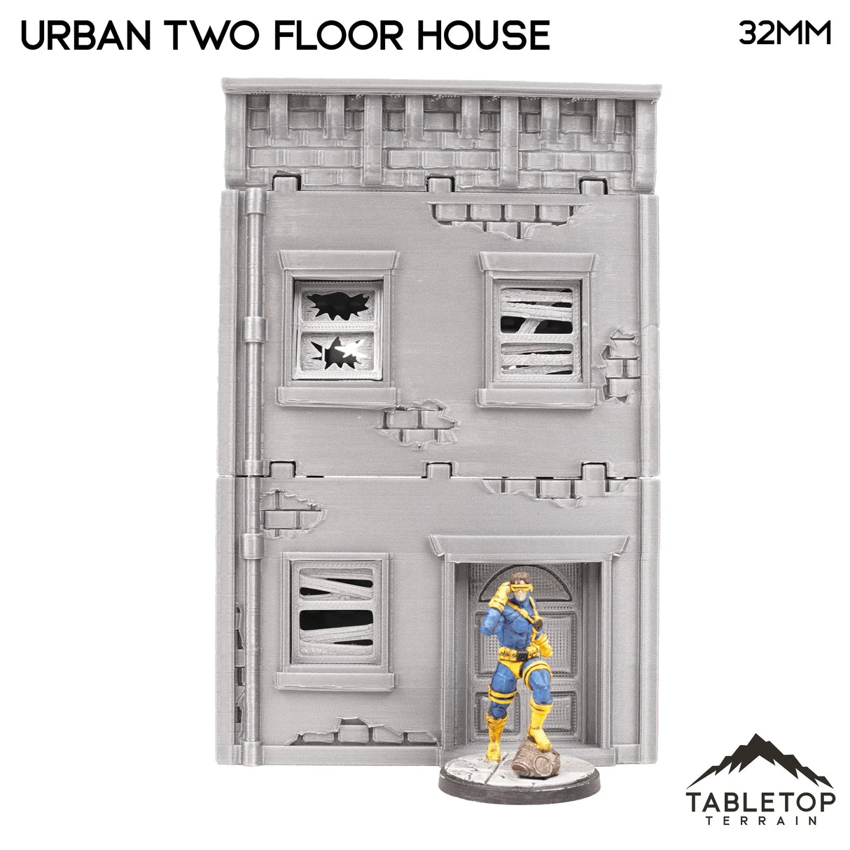 Tabletop Terrain Building Urban Two Floor Building - Marvel Crisis Protocol Building
