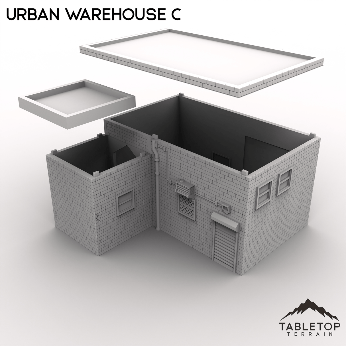 Tabletop Terrain Building Urban Warehouse C