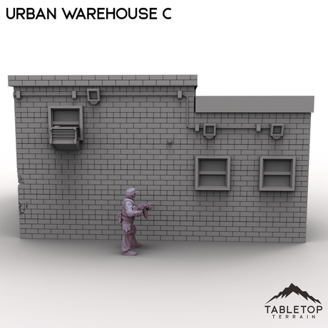Tabletop Terrain Building Urban Warehouse C