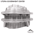 Tabletop Terrain Building Utopia Government Center Inspired by Theed