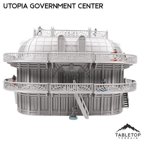 Tabletop Terrain Building Utopia Government Center Inspired by Theed