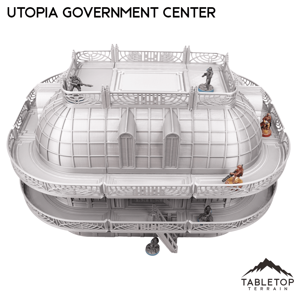 Tabletop Terrain Building Utopia Government Center Inspired by Theed