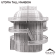 Tabletop Terrain Building Utopia Tall Mansion Inspired by Theed