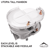 Tabletop Terrain Building Utopia Tall Mansion Inspired by Theed