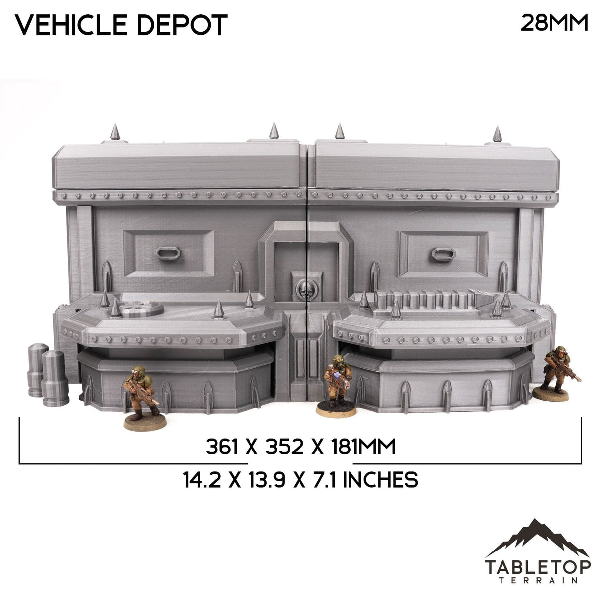 Tabletop Terrain Building Vehicle Depot