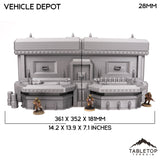 Tabletop Terrain Building Vehicle Depot