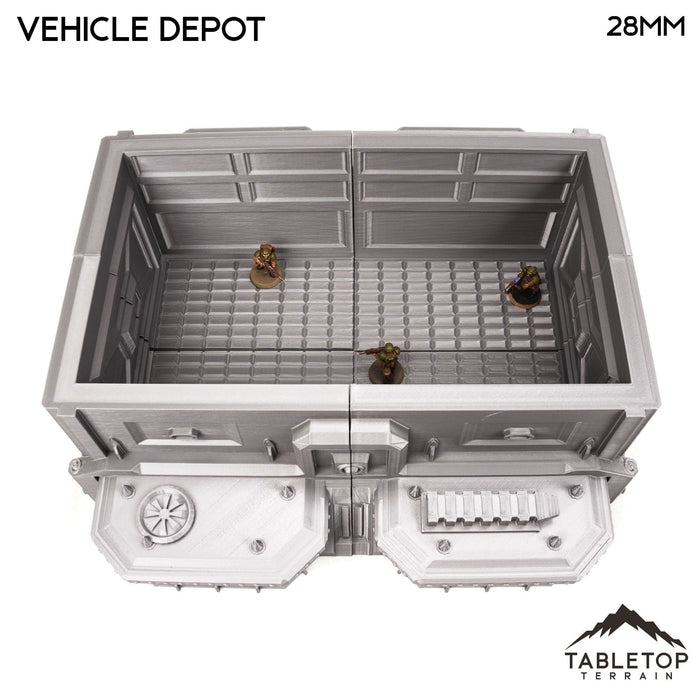Tabletop Terrain Building Vehicle Depot