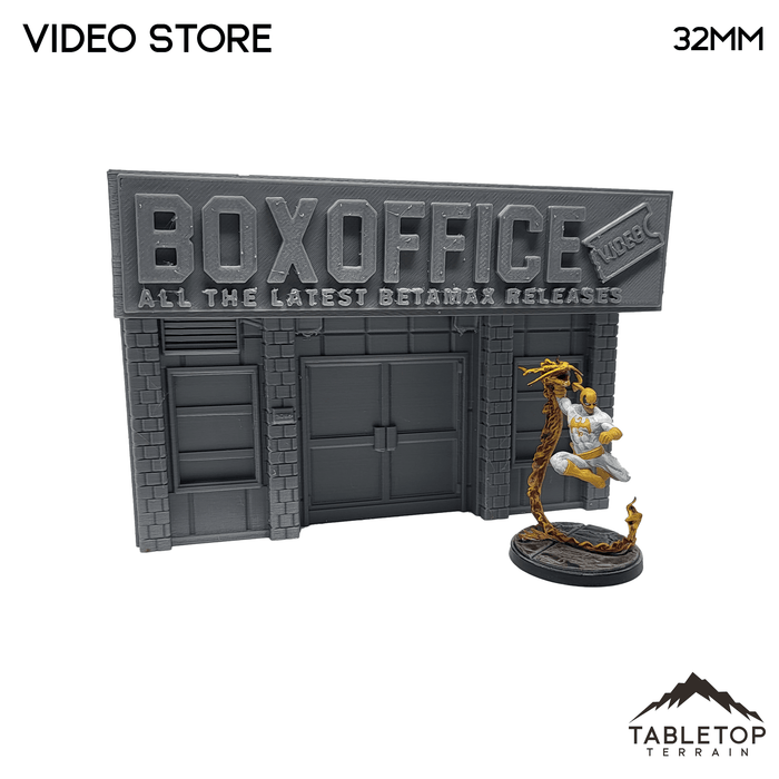 Tabletop Terrain Building Video Store - Marvel Crisis Protocol Building