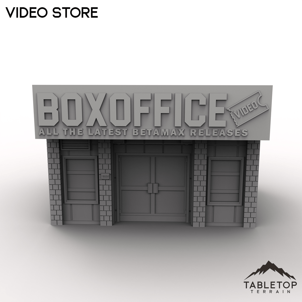 Tabletop Terrain Building Video Store - MCP Building