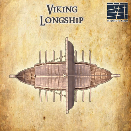 Tabletop Terrain Building Viking Longship
