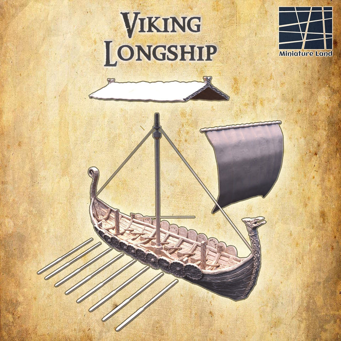 Tabletop Terrain Building Viking Longship