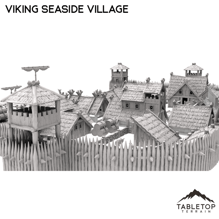 Tabletop Terrain Building Viking Seaside Village