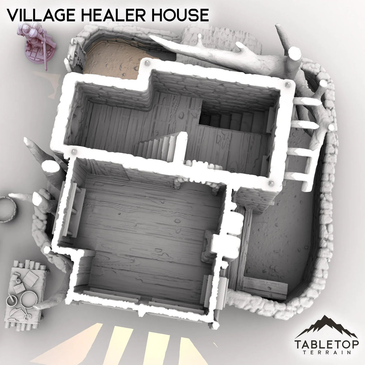 Tabletop Terrain Building Village Healer House