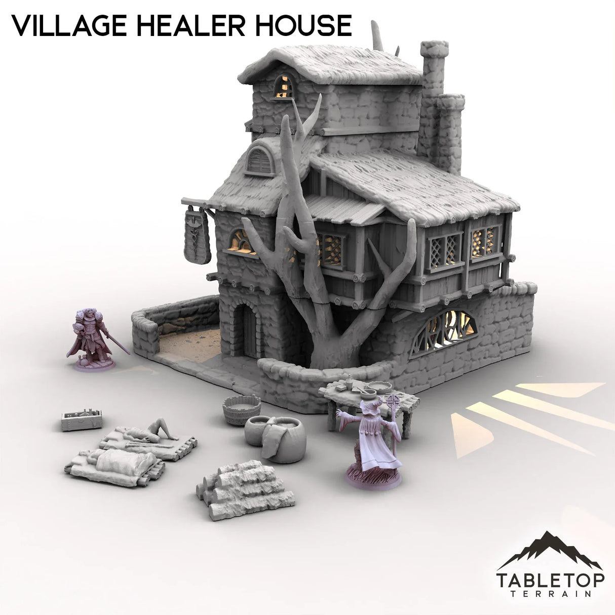 Tabletop Terrain Building Village Healer House