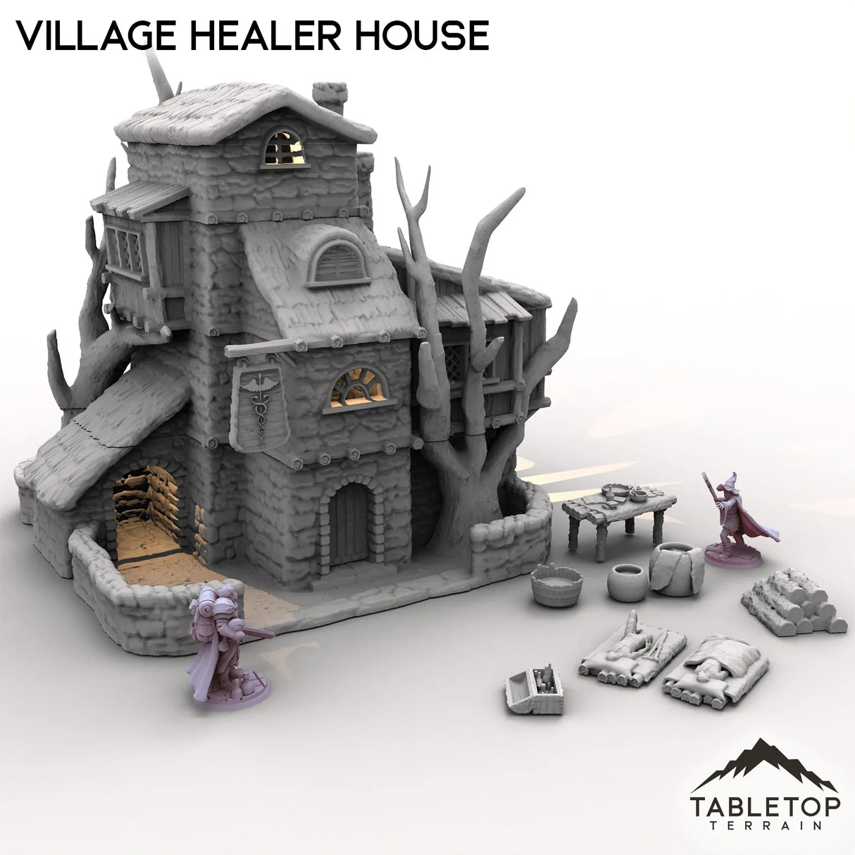 Tabletop Terrain Building Village Healer House