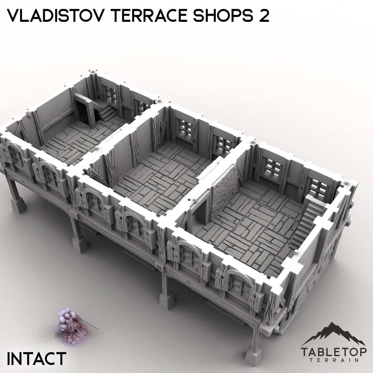 Tabletop Terrain Building Vladistov Terrace Shops 2