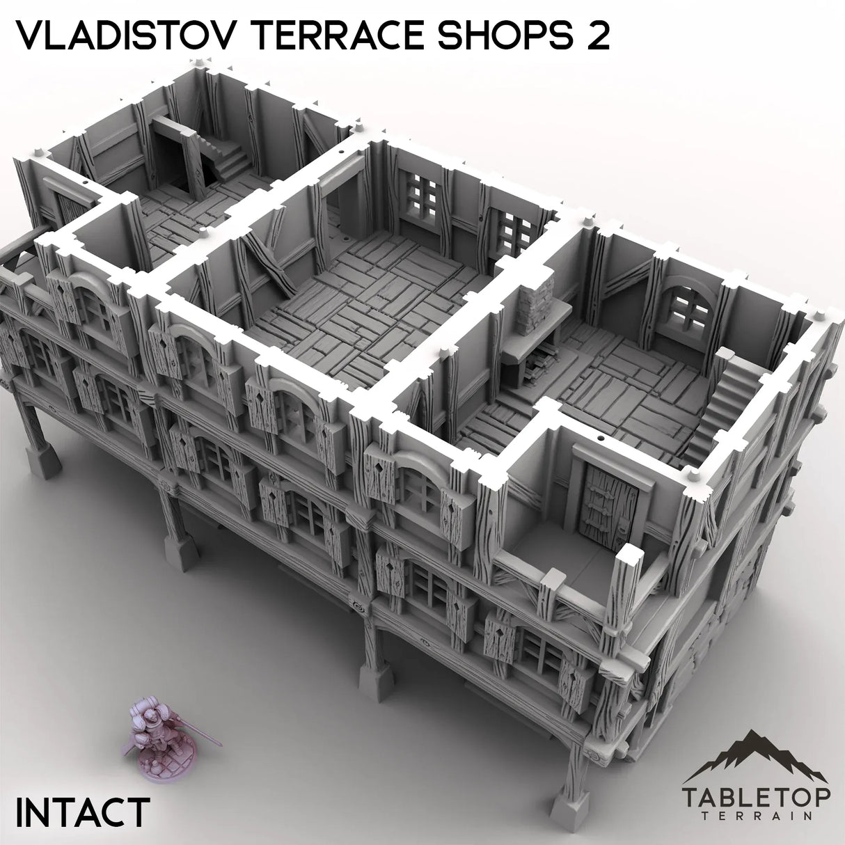Tabletop Terrain Building Vladistov Terrace Shops 2