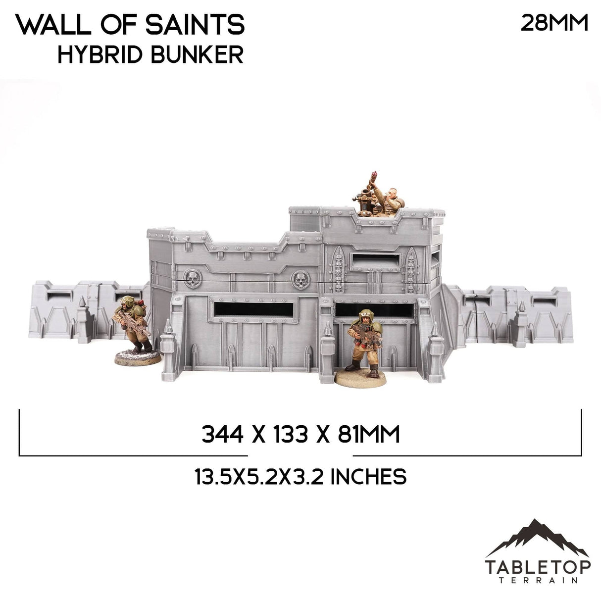 Tabletop Terrain Building Wall of Saints Hybrid Bunker