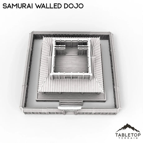 Tabletop Terrain Building Walled Samurai Dojo
