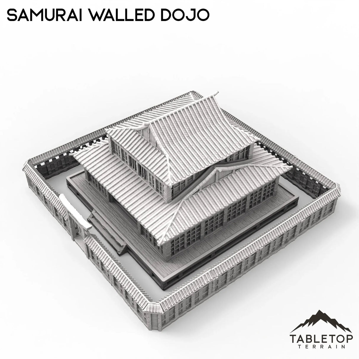 Tabletop Terrain Building Walled Samurai Dojo