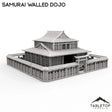 Tabletop Terrain Building Walled Samurai Dojo