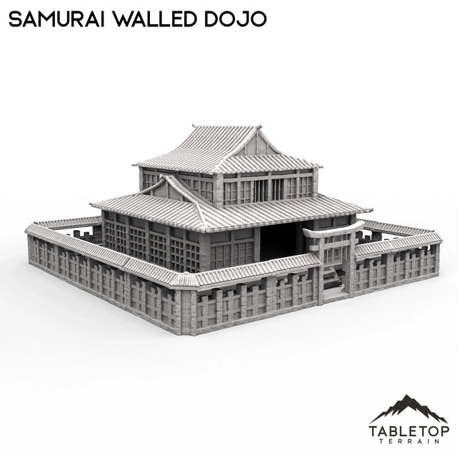 Tabletop Terrain Building Walled Samurai Dojo