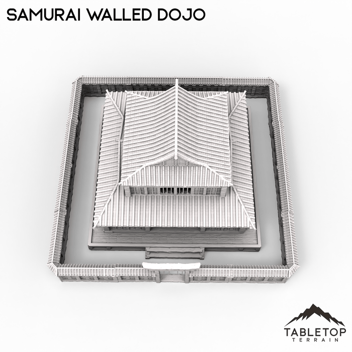 Tabletop Terrain Building Walled Samurai Dojo
