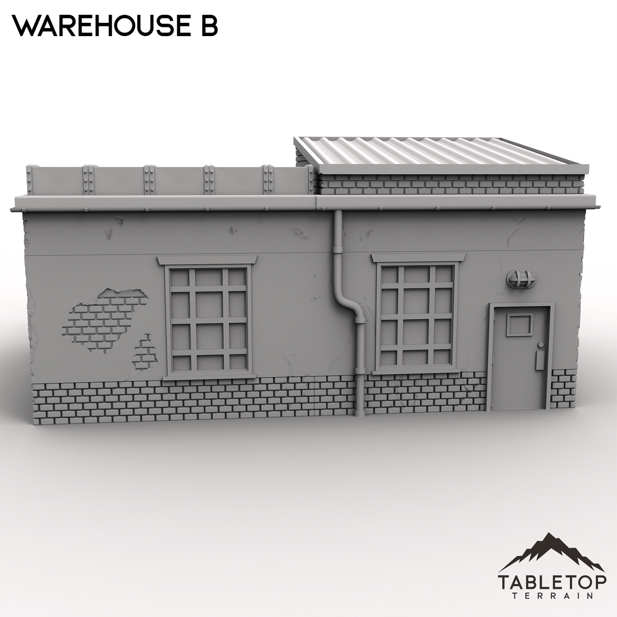 Tabletop Terrain Building Warehouse B - MCP Building