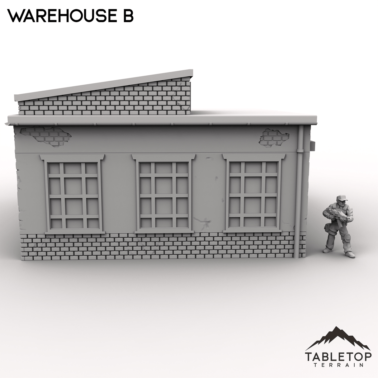 Tabletop Terrain Building Warehouse B - MCP Building