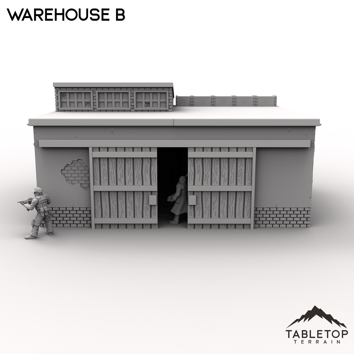 Tabletop Terrain Building Warehouse B - MCP Building