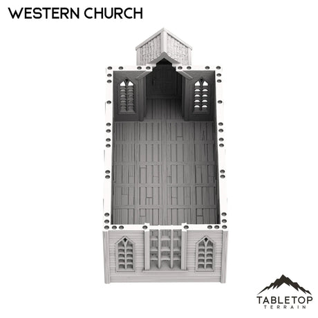 Tabletop Terrain Building Western Church - Old Wild Western Rush