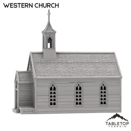 Tabletop Terrain Building Western Church - Old Wild Western Rush