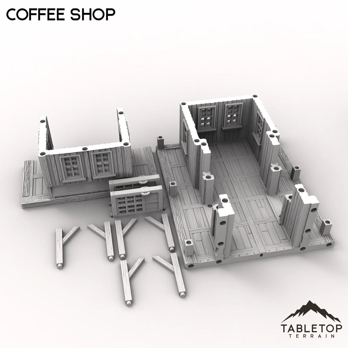 Tabletop Terrain Building Western Coffee Shop