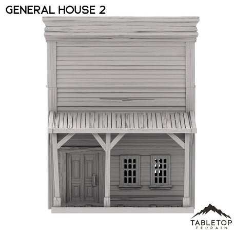 Tabletop Terrain Building Western General House 2 - Old Wild Western Rush