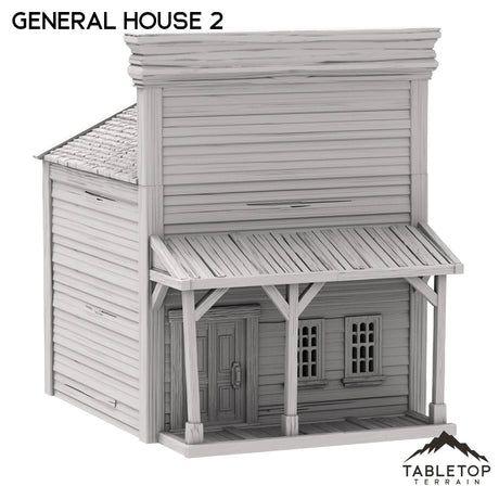 Tabletop Terrain Building Western General House 2 - Old Wild Western Rush