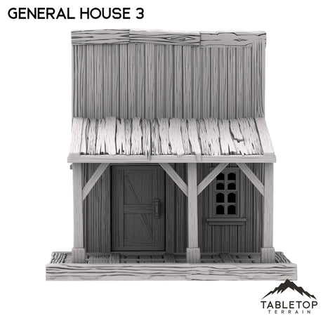 Tabletop Terrain Building Western General House 3 - Old Wild Western Rush