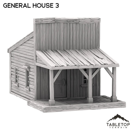 Tabletop Terrain Building Western General House 3 - Old Wild Western Rush