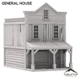 Tabletop Terrain Building Western General House - Old Wild Western Rush