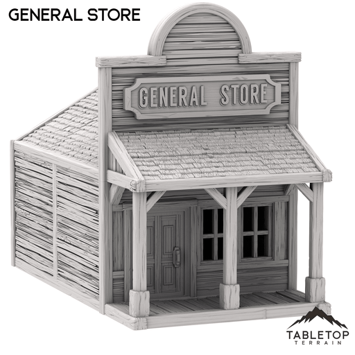 Tabletop Terrain Building Western General Store- Old Wild Western Rush