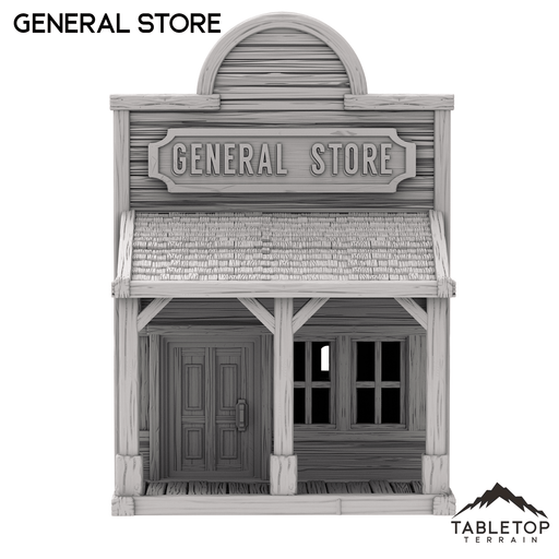 Tabletop Terrain Building Western General Store- Old Wild Western Rush