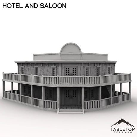 Tabletop Terrain Building Western Hotel and Saloon