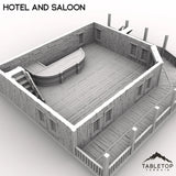 Tabletop Terrain Building Western Hotel and Saloon